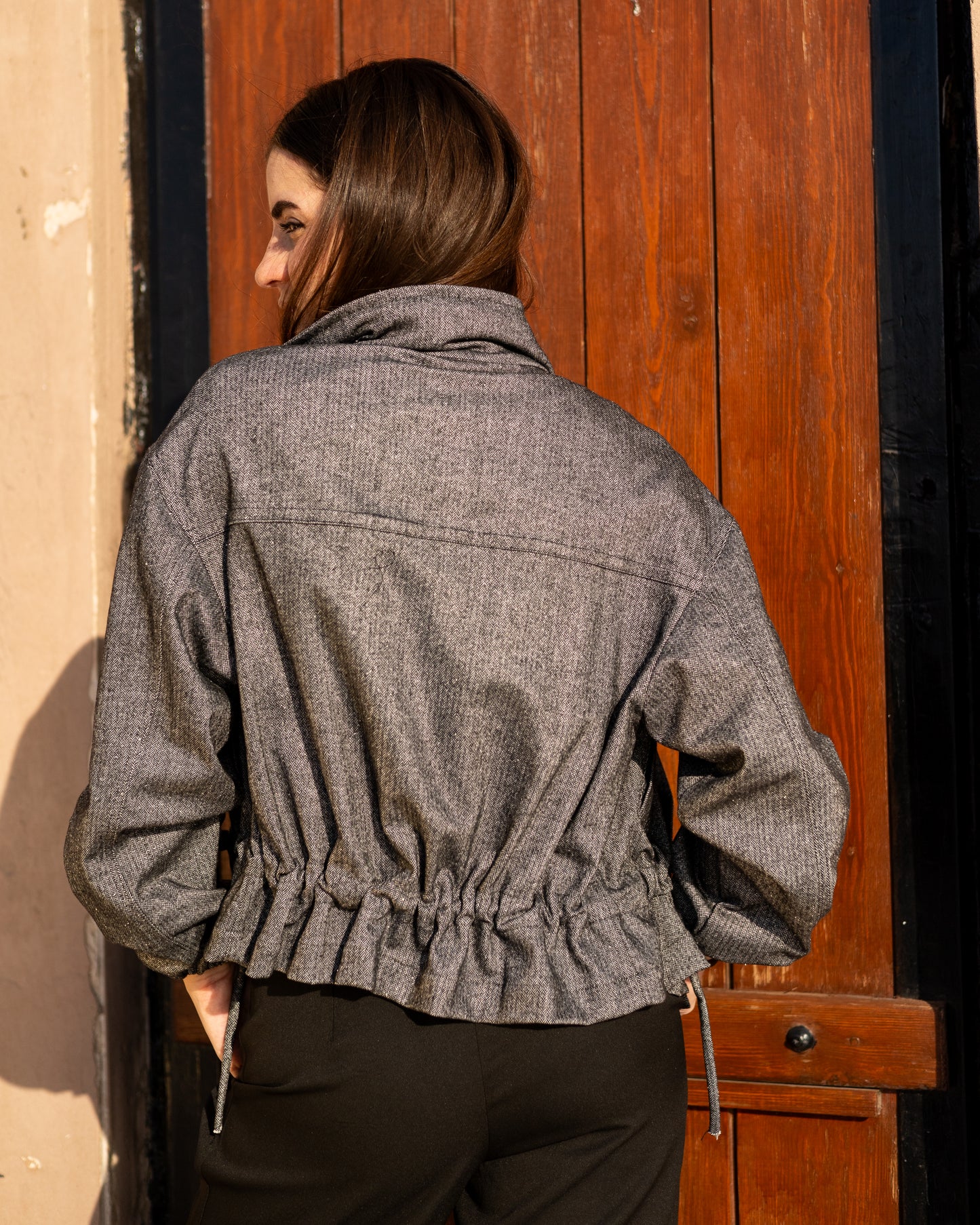 GREY Waist Scrunched Jacket