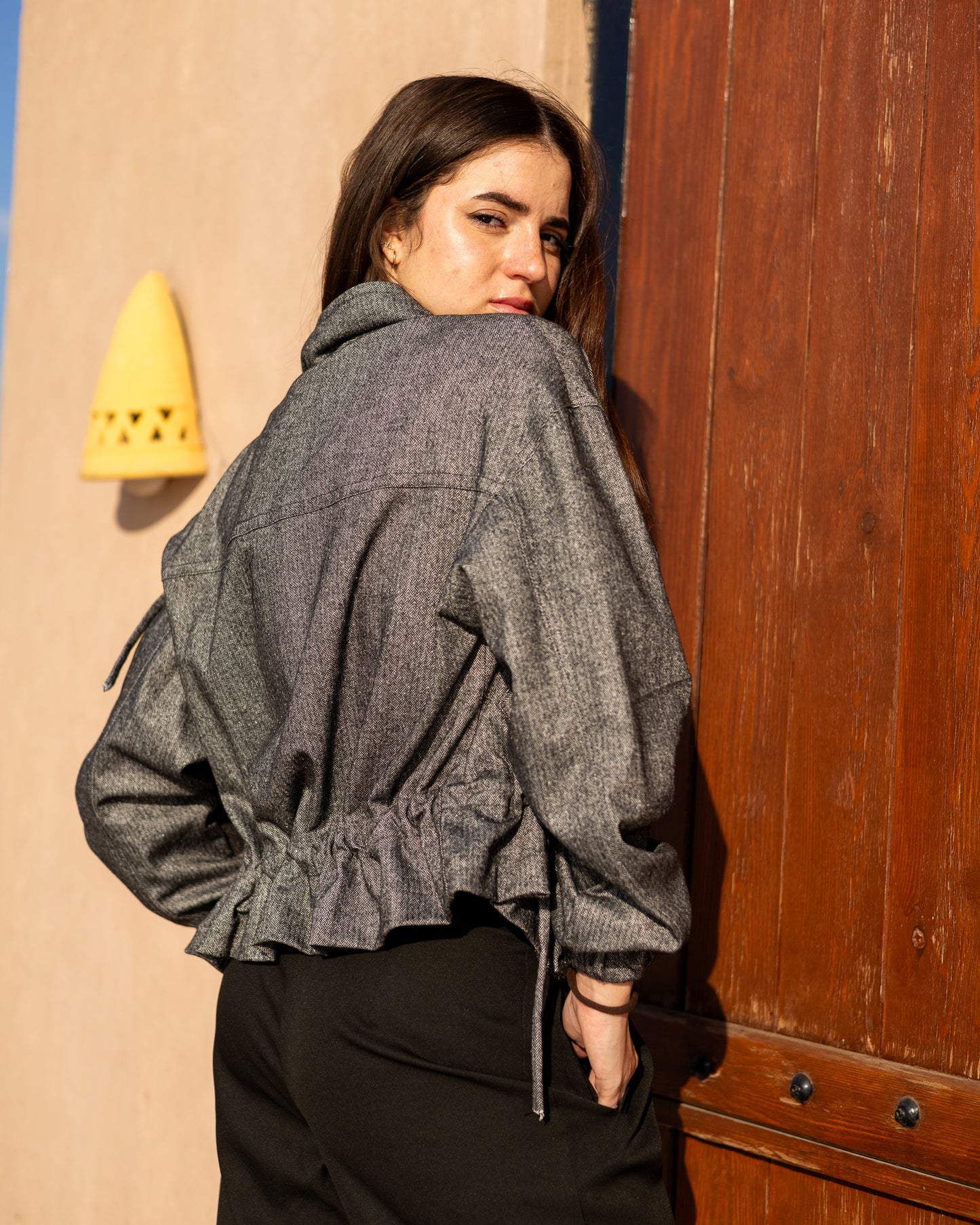 GREY Waist Scrunched Jacket