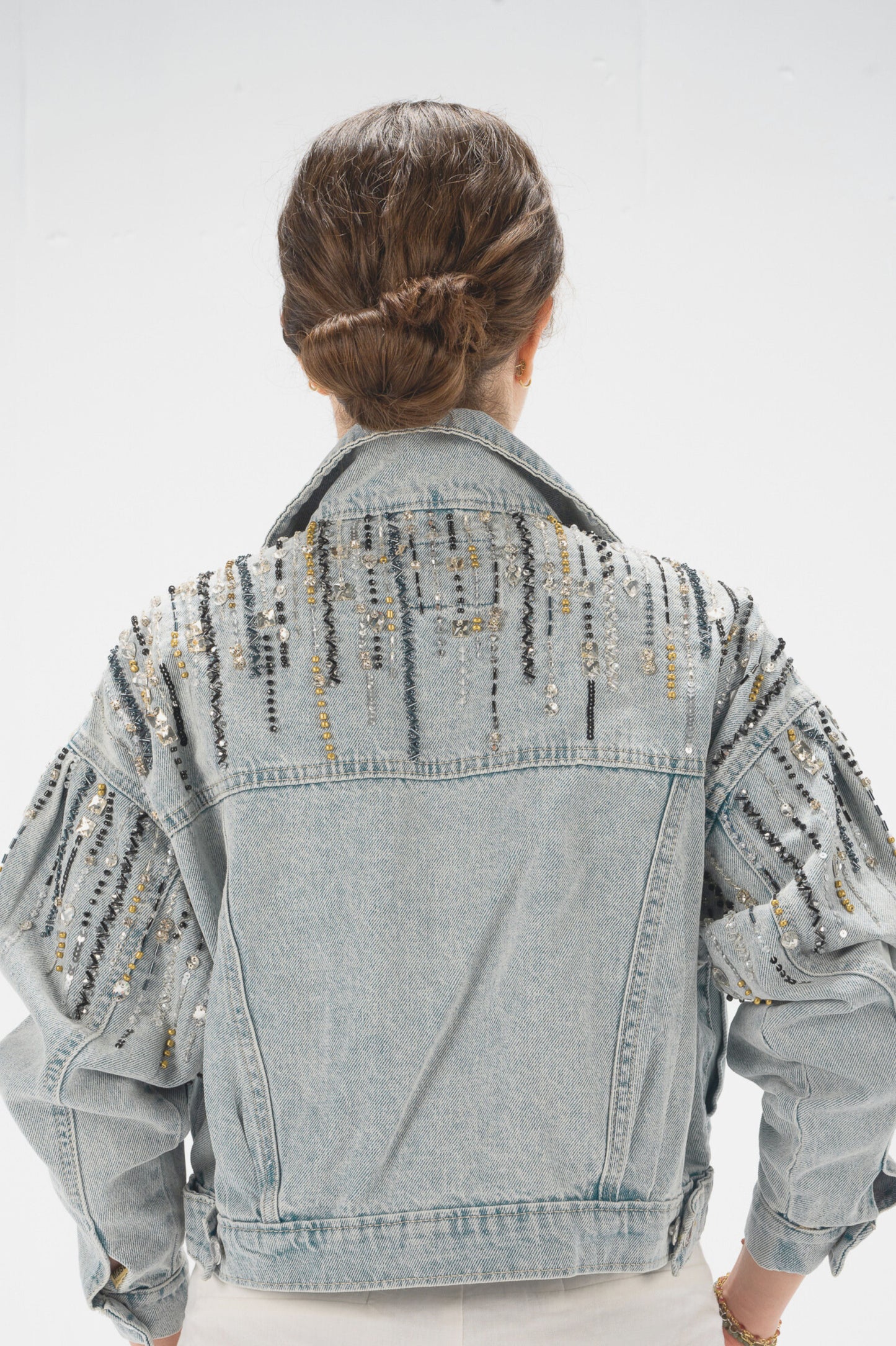 Beaded Denim Jacket